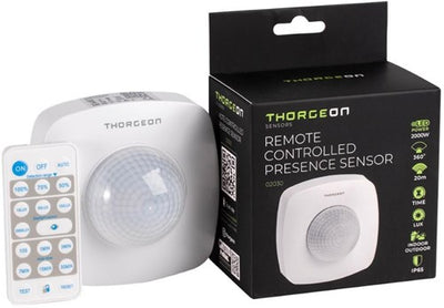 Thorgeon détecteur de présence apparent plafond 360 degrés ip65 blanc +ab - 3900551