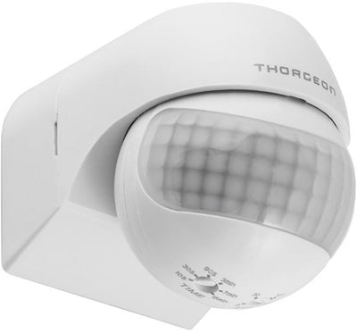 Thorgeon détecteur de mouvement mural en saillie 180 degrés ip44 orientable blanc - 3900502