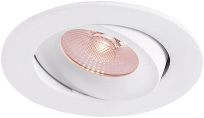 Spot encastrable LED Thorgeon 8,2W dimtowarm 96mm rond orientable blanc - LED4680
