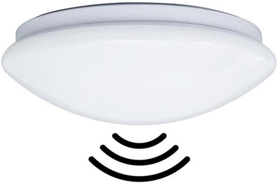 Plafonnier led Thorgeon 255mm blanc 12w tri-blanc ip44 + capteur - 5017770