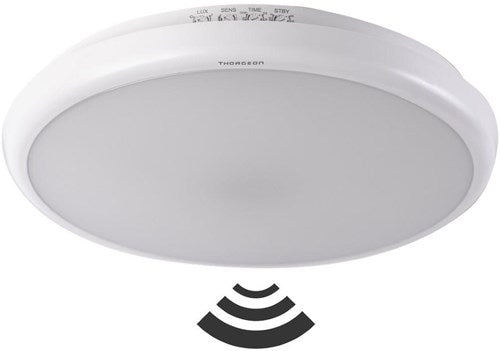 Plafonnier led Thorgeon 265mm blanc 16w tri-blanc ip65 + capteur - 5017775