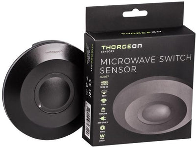 Thorgeon détecteur de mouvement radar en saillie plafond 360 degrés noir - 3900541