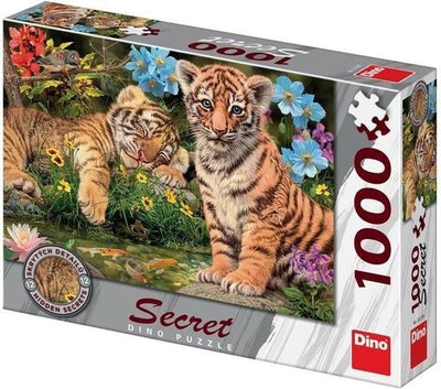 Dinotoys Dino Puzzle - Tigers avec des secrets cachés - 1000 pièces