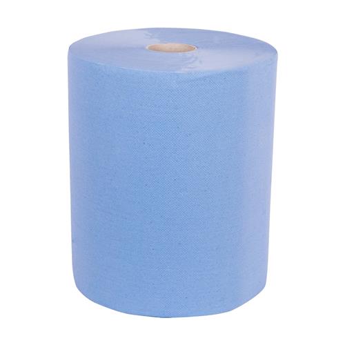 Papier de nettoyage Towlers l=37 cm l=380 m rouleau pp bleu 2 couches (2) | 2 pièces