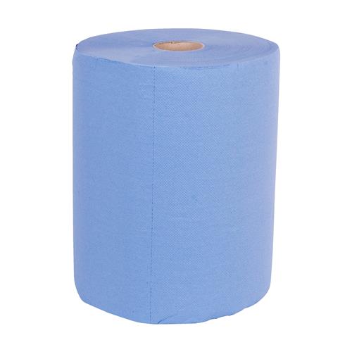 Papier de nettoyage Towlers l=37 cm l=190 m rouleau pp bleu 3 couches (2) | 2 pièces