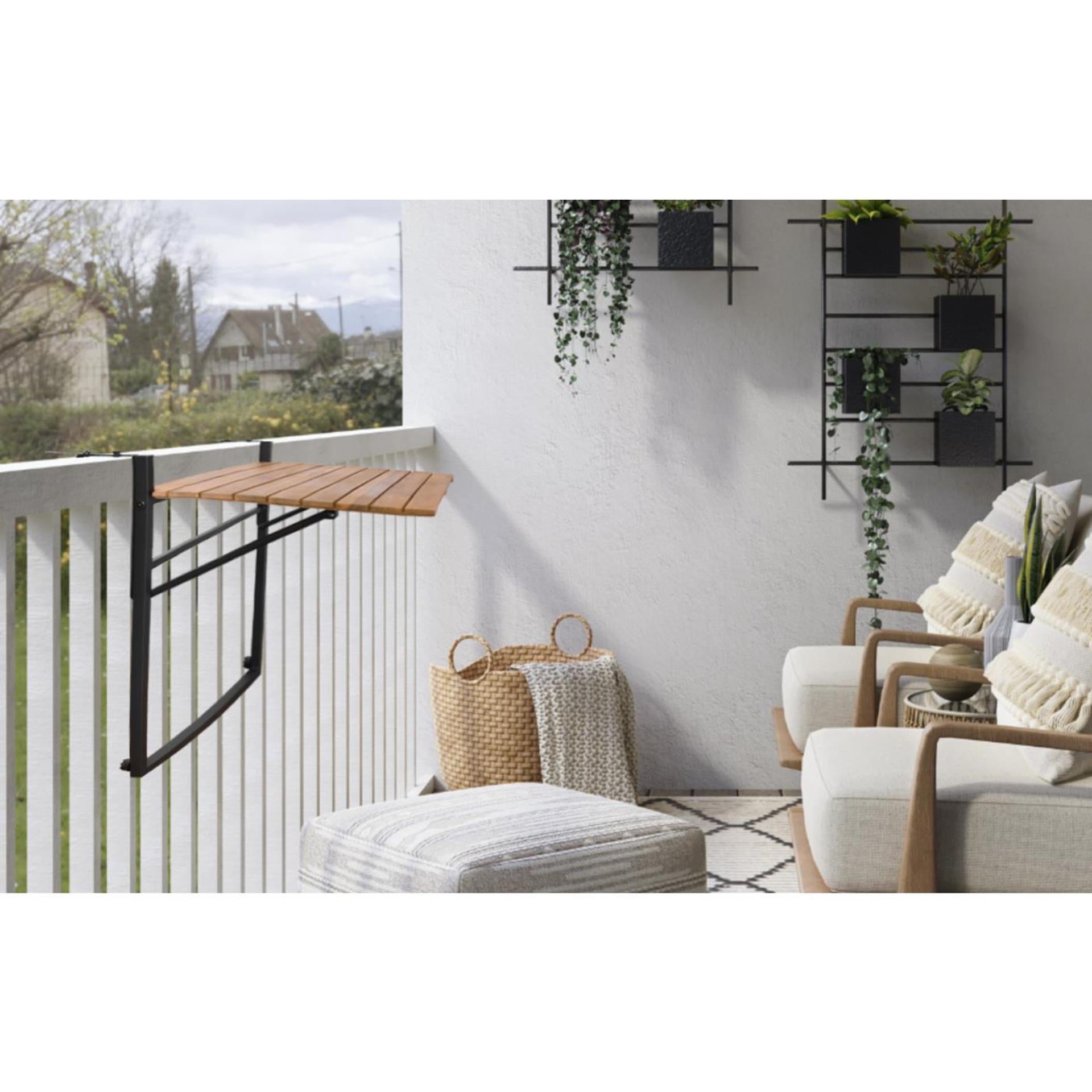 Table de balcon Sens-line bono en bois d'acacia