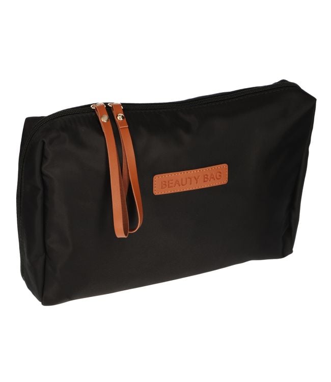 Sac de toilette Traveler Sac de beauté Brun noir 30 cm x 20cm