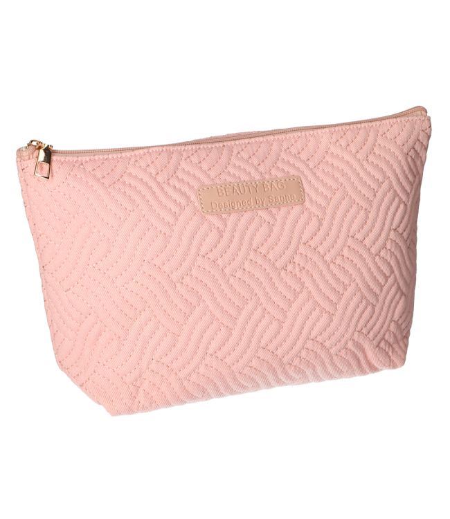 Sac de toilette Traveler Wave de beauté rose doux 30 cm x 19,5 cm
