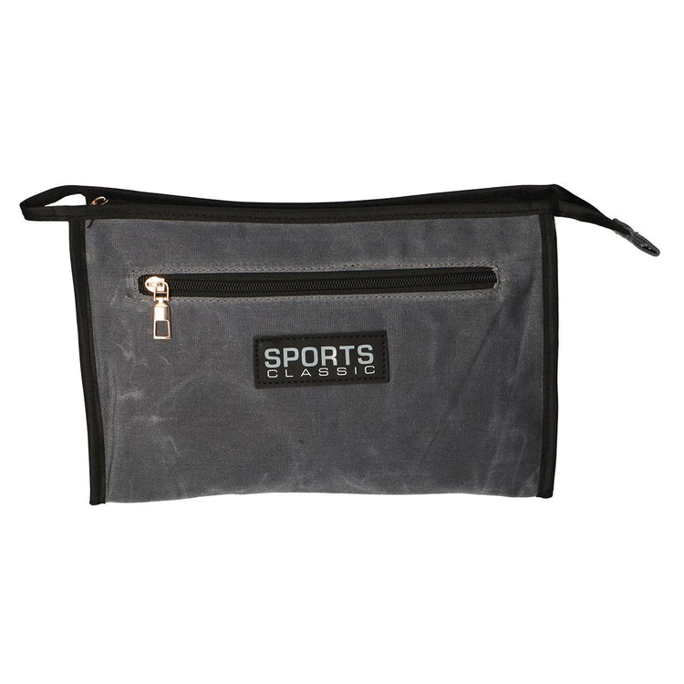 Bag de toilette Traveler Sports militaire bleu gris 30 cm x 24 cm