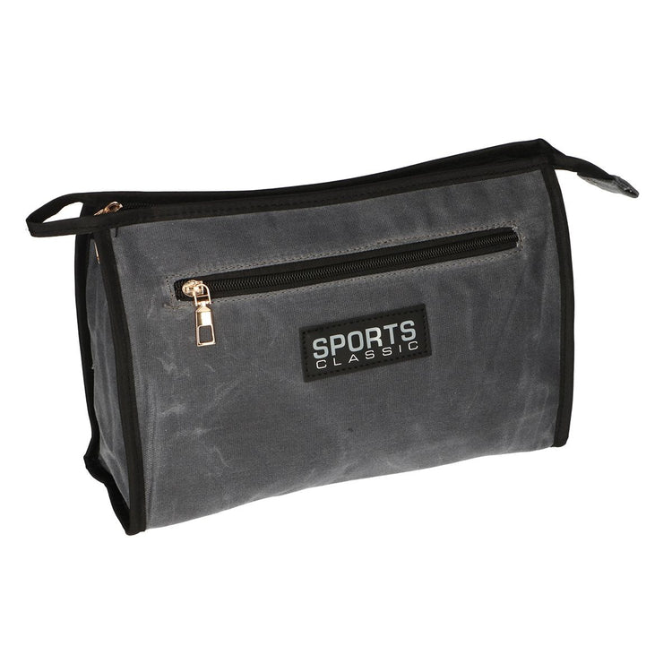 Bag de toilette Traveler Sports militaire bleu gris 30 cm x 24 cm