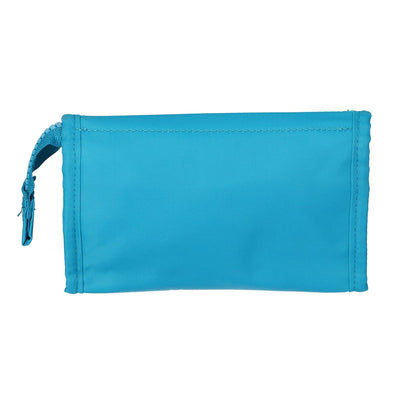 Sac à miroir voyageur mer, sable soleil blauw oranje 16,5 cm x 11cm