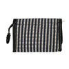 Voyageur Mirror Sac Stripe Blue Cream 16.5x11cm