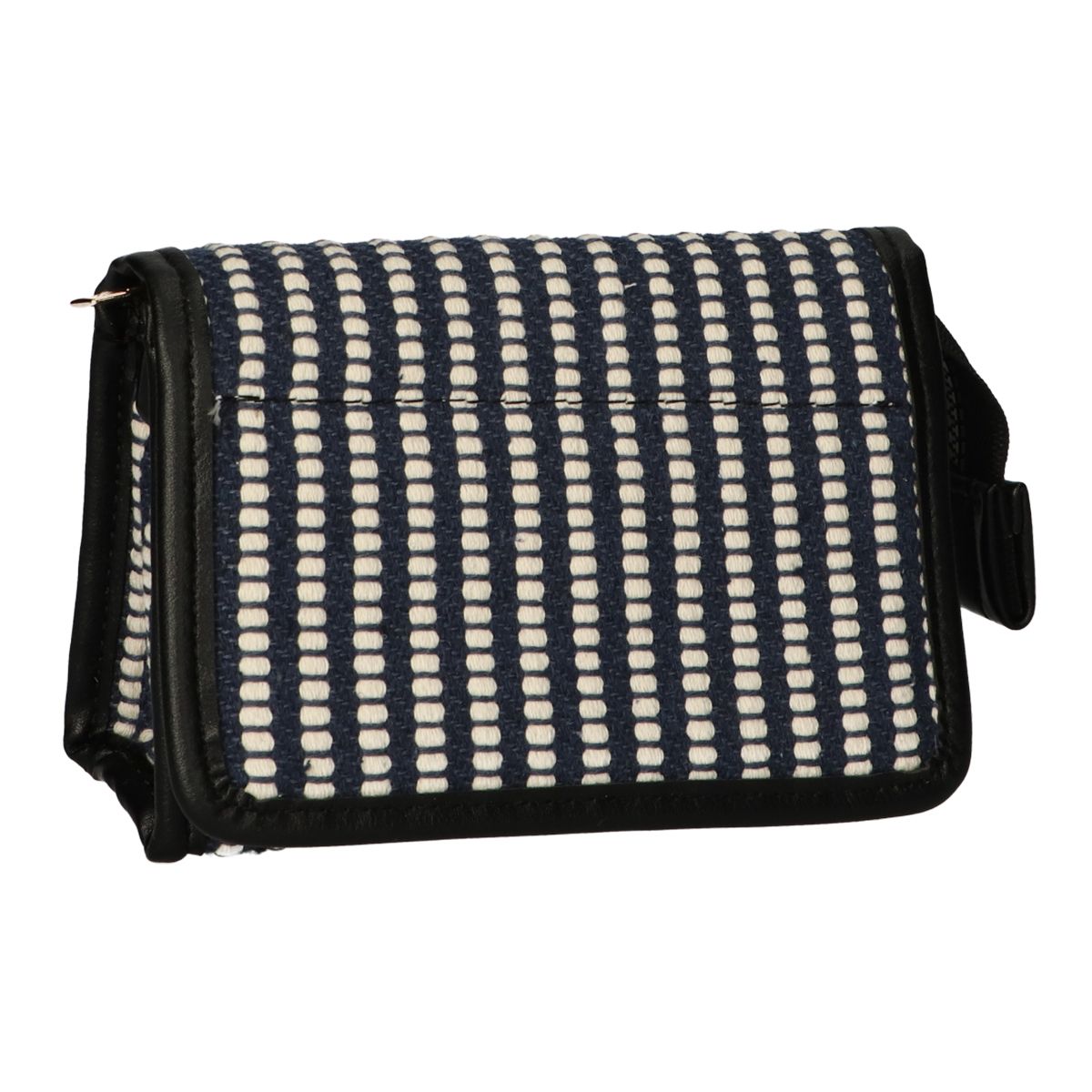 Voyageur Mirror Sac Stripe Blue Cream 16.5x11cm