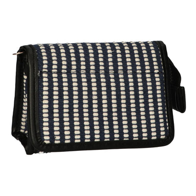 Voyageur Mirror Sac Stripe Blue Cream 16.5x11cm