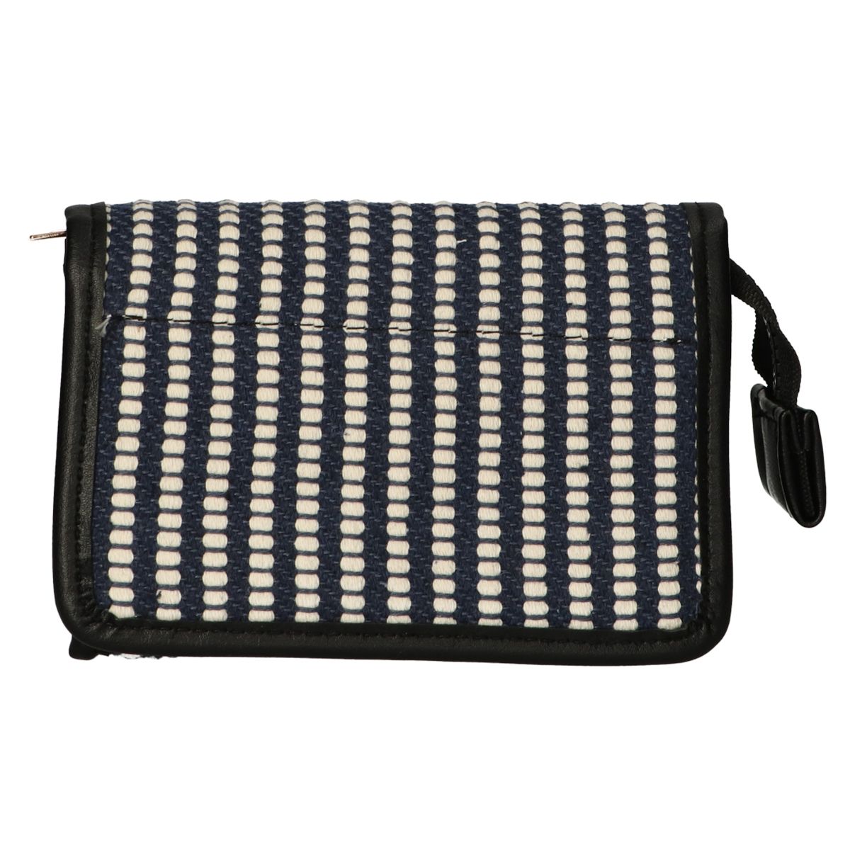Voyageur Mirror Sac Stripe Blue Cream 16.5x11cm
