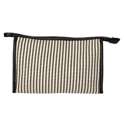 Sac de toilette Traveler Stripe Black Creme 30x20cm
