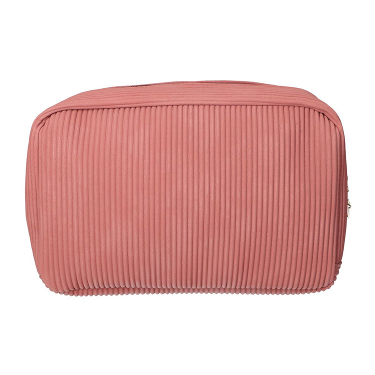 Traveler Toilet Sac Rib Tissu étanche rose 28x17cm