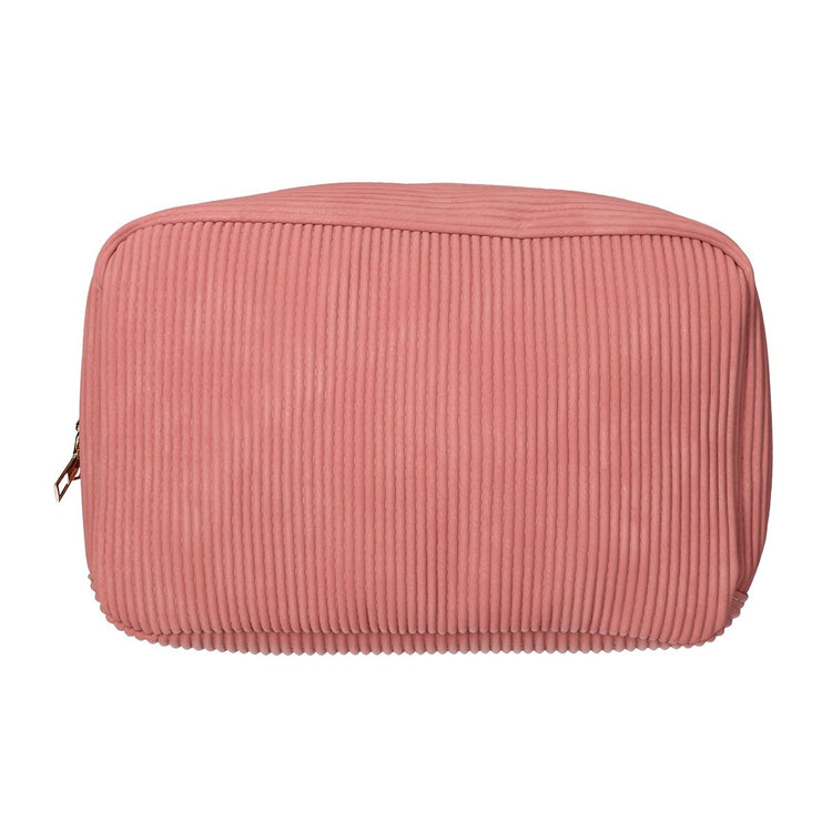 Traveler Toilet Sac Rib Tissu étanche rose 28x17cm