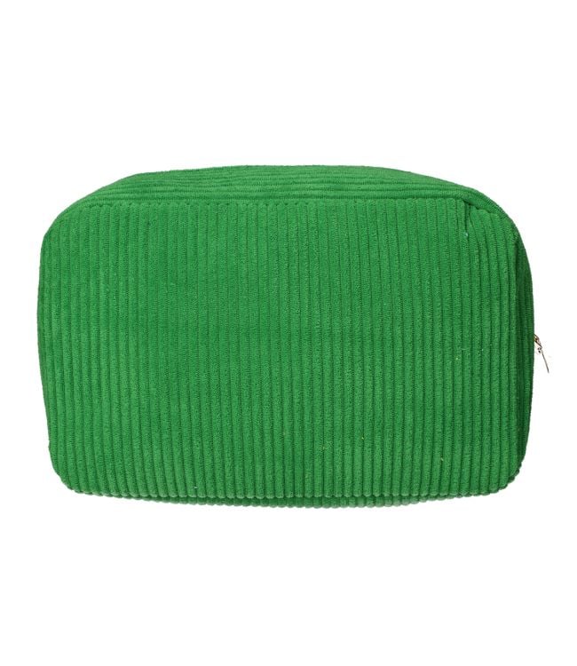 Voyageur de toilettes de toilette Tissu de côte vert 28x17cm