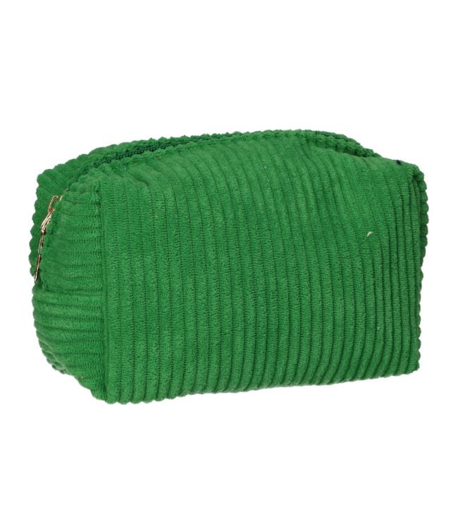 Voyageur de toilettes de toilette Tissu vert 16,5x11cm