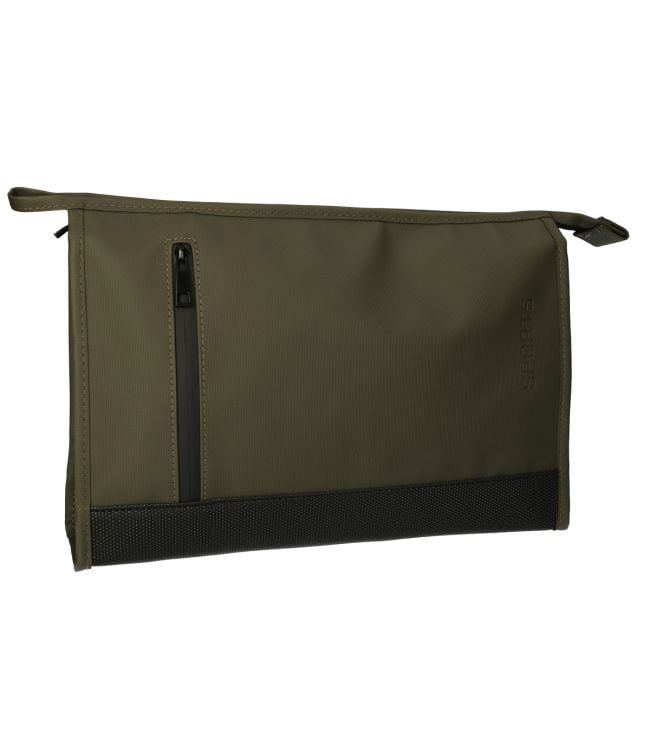 Sac de toilette Traveler Rubber Bottom Green 35x24cm