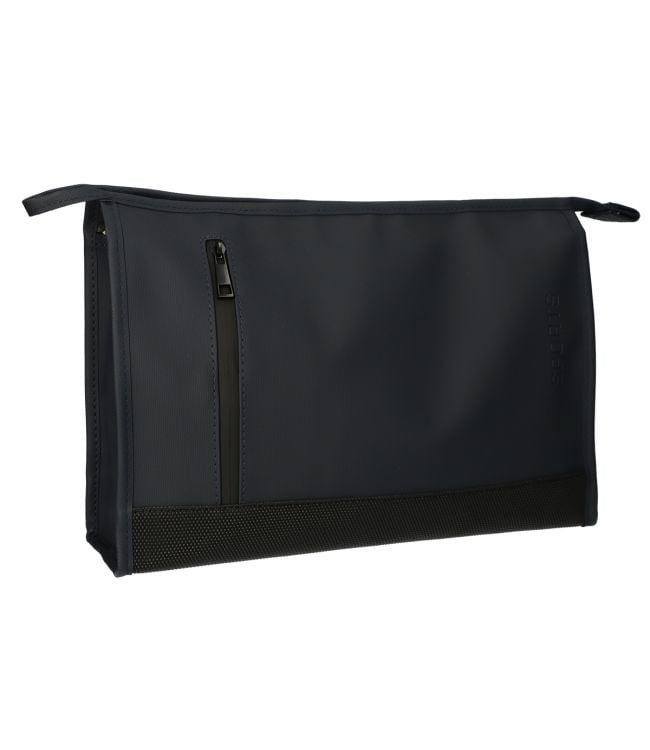 Sac de toilette voyageur en caoutchouc noir 35x24cm