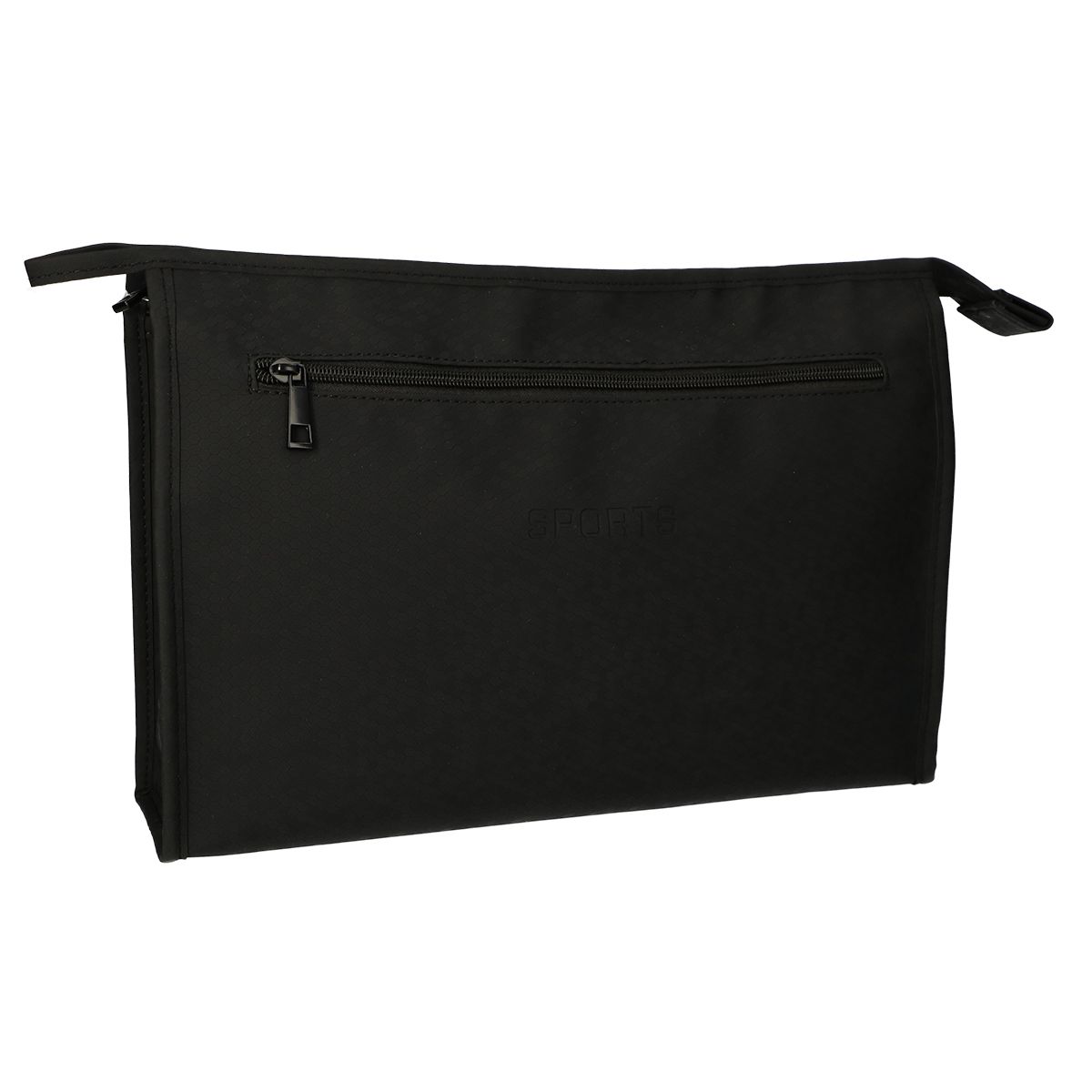 Bag de toilette Traveler Rits Horizontal Black 35x24 cm