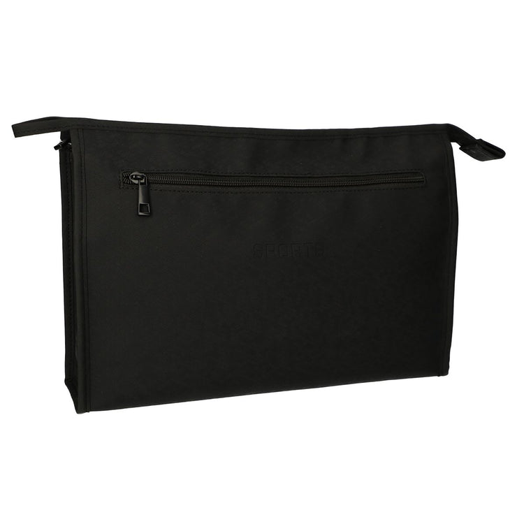 Bag de toilette Traveler Rits Horizontal Black 35x24 cm