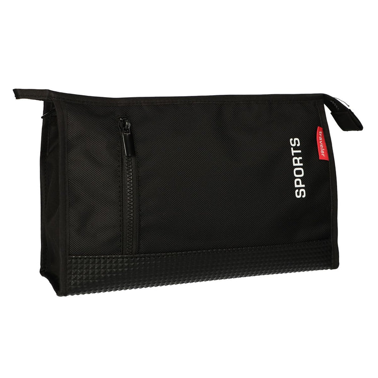 Sac de toilette Traveler caoutchouc noir 35x24cm
