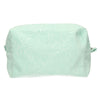 Trousse de toilette traveller en tissu éponge turquoise ensoleillé 21,5cm x 19cm