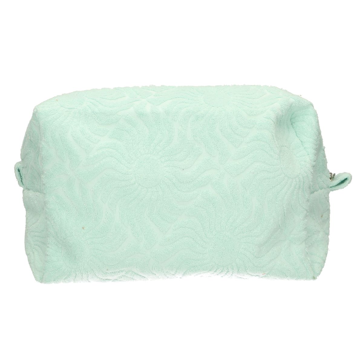 Trousse de toilette traveller en tissu éponge turquoise ensoleillé 21,5cm x 19cm