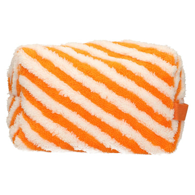 Trousse de toilette Traveler en tissu éponge rayure orange 23cm x 13cm