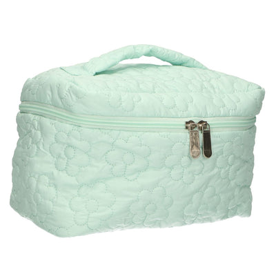 Trousse de beauté Traveler fleurs turquoise 24cm x 17cm