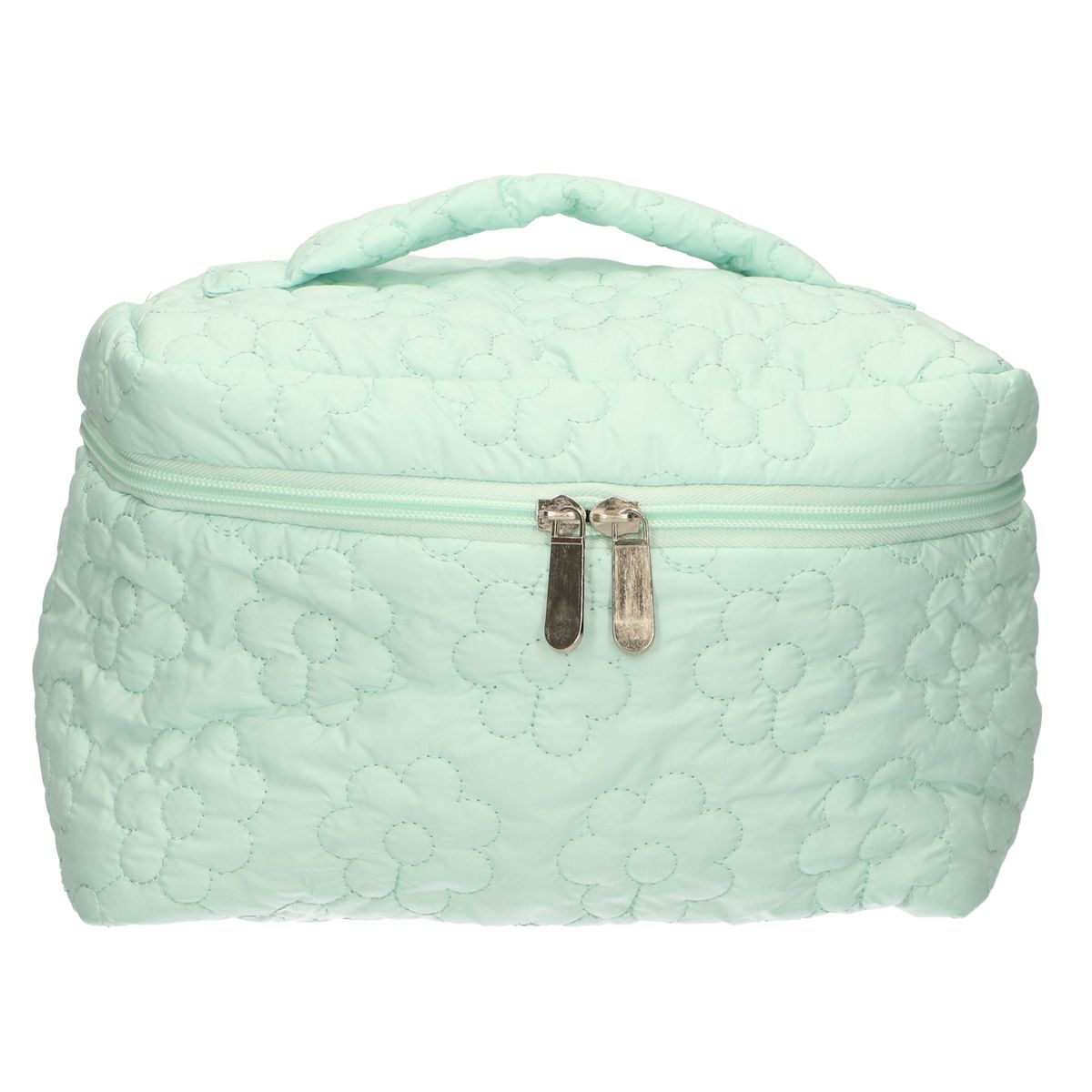 Trousse de beauté Traveler fleurs turquoise 24cm x 17cm