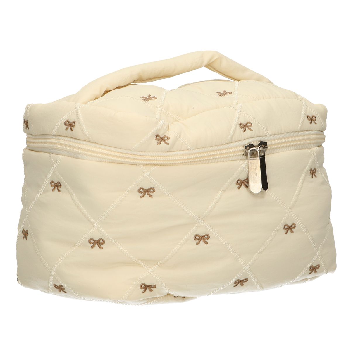 Trousse de beauté Traveler noeuds beige 24cm x 17cm
