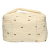 Trousse de beauté Traveler noeuds beige 24cm x 17cm
