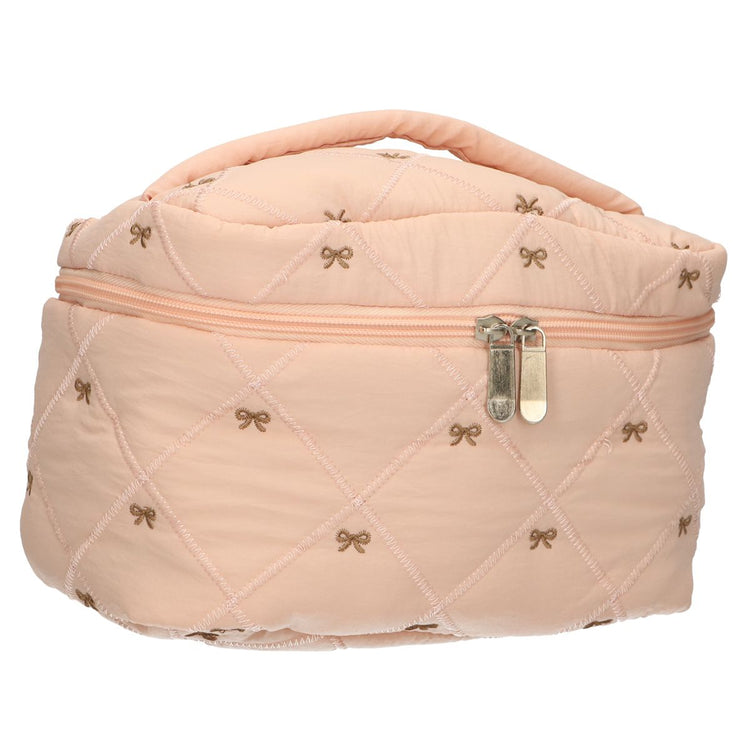 Trousse de beauté Traveler noeuds saumon 24cm x 17cm