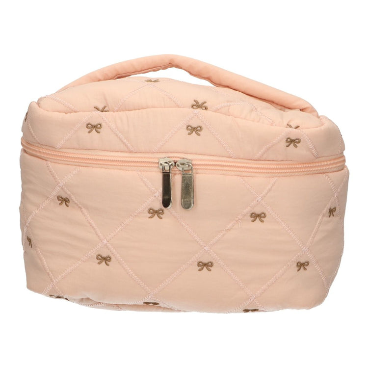 Trousse de beauté Traveler noeuds saumon 24cm x 17cm