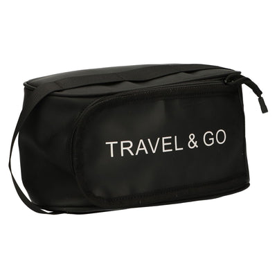 Trousse de toilette traveller travel go noir 15,5cm x 13,5cm