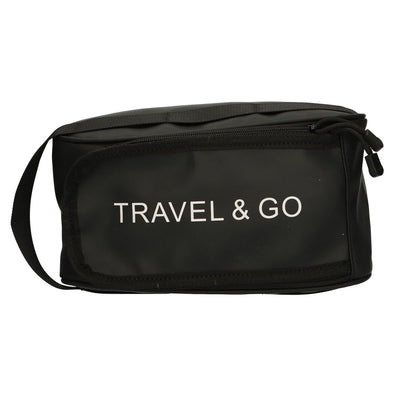 Trousse de toilette traveller travel go noir 15,5cm x 13,5cm