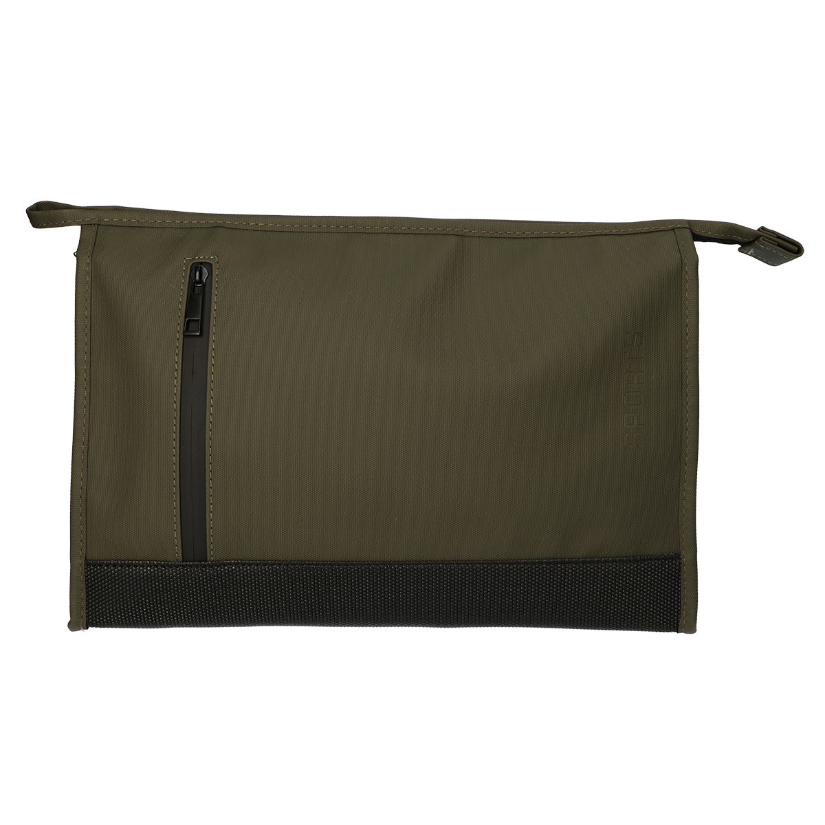 Trousse de toilette Traveler fond caoutchouc vert foncé 30cm x 19,5cm