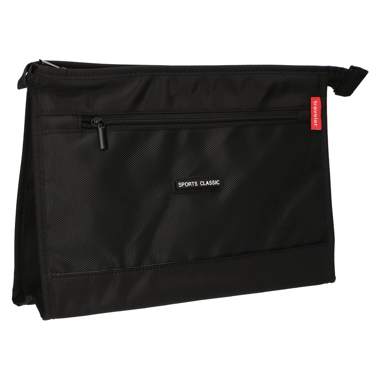 Trousse de toilette traveller sport homme classique noir 35cm x 24cm