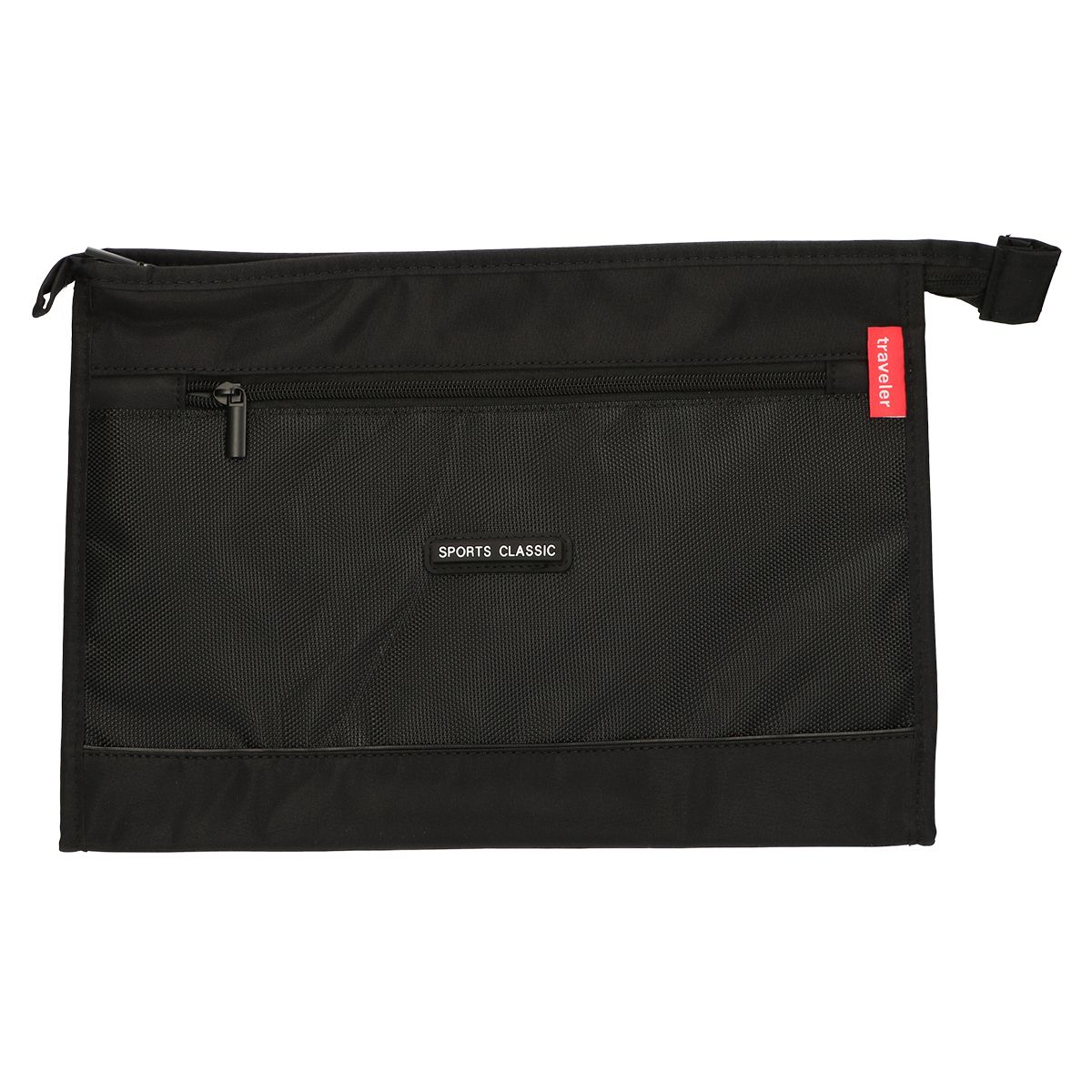 Trousse de toilette traveller sport homme classique noir 35cm x 24cm