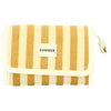 Sac miroir traveller été jaune rayé 17cm x 11cm