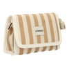 Sac miroir traveller été kaki rayé 17cm x 11cm