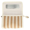 Sac miroir traveller été kaki rayé 17cm x 11cm
