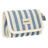 Sac miroir traveller été bleu rayé 17cm x 11cm - afbeelding 1