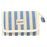 Sac miroir traveller été bleu rayé 17cm x 11cm - afbeelding 3