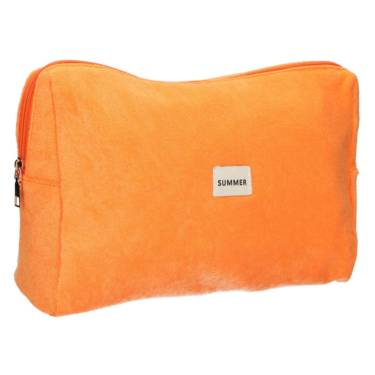 Trousse de toilette Traveler en tissu éponge orange 28cm x 20cm