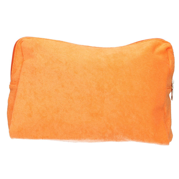 Trousse de toilette Traveler en tissu éponge orange 28cm x 20cm